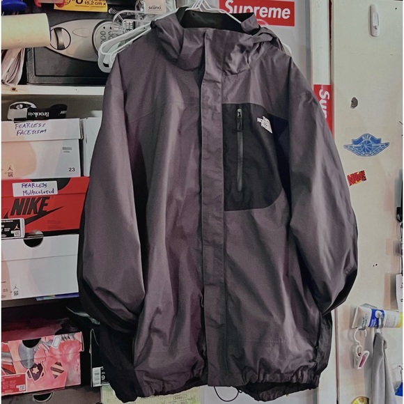 The North Face Other - The North Face HyVent Light Windbreaker Jacket Size XL  Black / Gray Full Zip